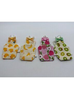 Bird Diaper With Adjustable Straps & Bow Design Vibrant Banana Print 11cm x 7cm